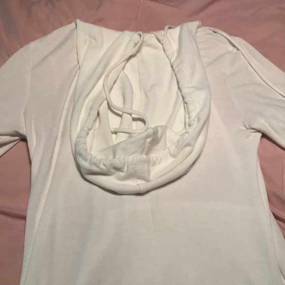 Freeloader Pullover White Hoodie | Size small - Picture 3 of 5